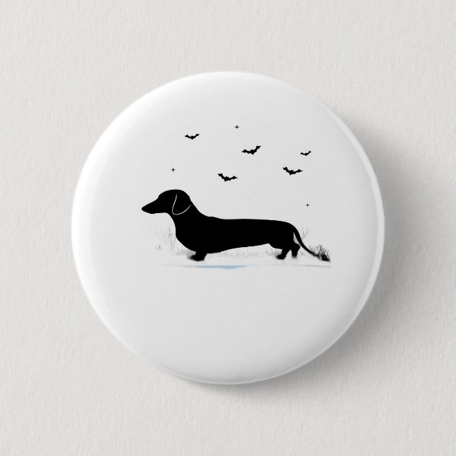 Dachshund Halloween Costume  My Dachshund is My Bo 6 Cm Round Badge (Front)