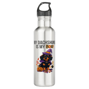 Dachshund Halloween Costume My Dachshund is My Bo 710 Ml Water Bottle