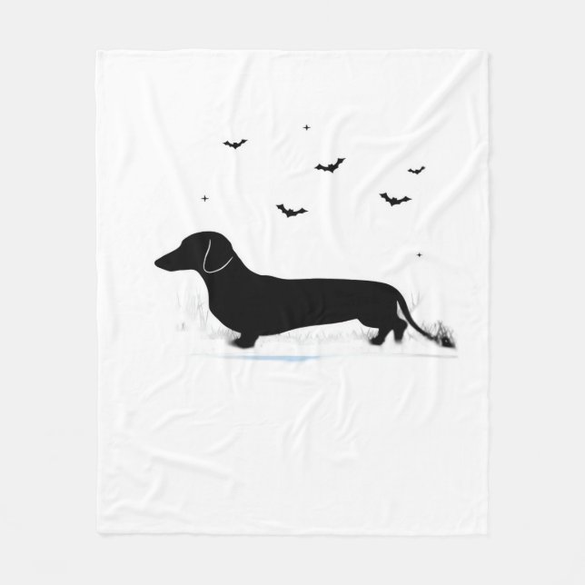Dachshund Halloween Costume  My Dachshund is My Bo Fleece Blanket (Front)
