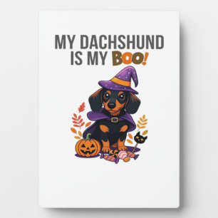 Dachshund Halloween Costume  My Dachshund is My Bo Plaque