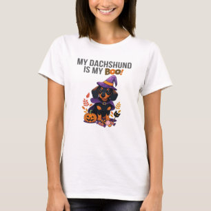 Dachshund Halloween Costume  My Dachshund is My Bo T-Shirt