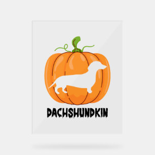 Dachshund Halloween Dog Acrylic Sign