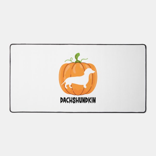 Dachshund Halloween Dog Desk Mat (Front)