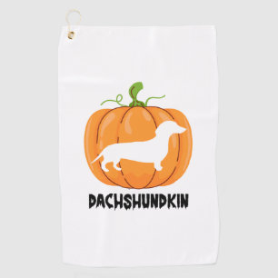 Dachshund Halloween Dog Golf Towel