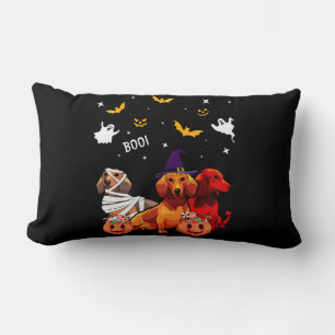 Dachshund Halloween Dog Lover Lumbar Cushion