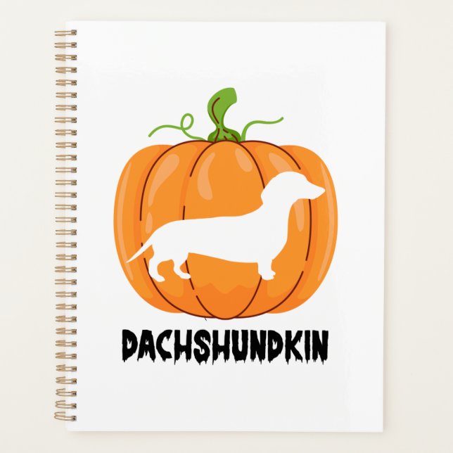Dachshund Halloween Dog Planner (Front)