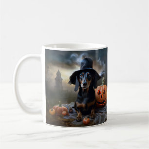 Dachshund Halloween Scary Coffee Mug