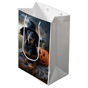 Dachshund Halloween Scary Medium Gift Bag