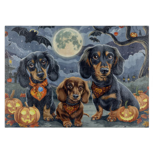Dachshund Halloween Spooky  Cutting Board