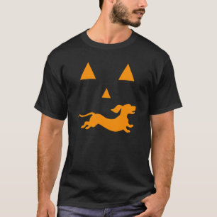 Dachshund Halloween Spooky Face Dog Classic T-Shirt