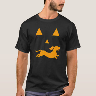 Dachshund Halloween Spooky Face  Dog Classic T-Shirt