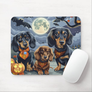 Dachshund Halloween Spooky  Mouse Mat