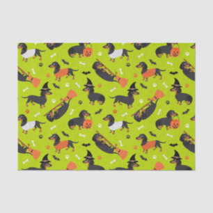 Dachshund Halloween Tissue Paper