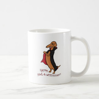Dachshund Halloween Vampire Coffee Mug