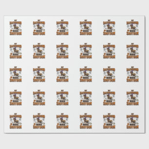 Dachshund Halloween Witch Broom Rides Shotgun Shir Wrapping Paper