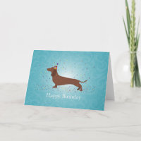 Dachshund - Happy Birthday Design