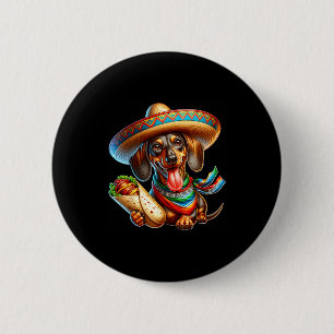 Dachshund happy cinco de mayo dachshund 6 cm round badge