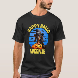 Dachshund Happy Hallo Weenie Halloween Dog Lovers T-Shirt