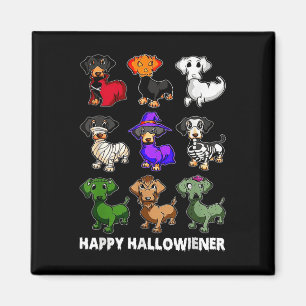 Dachshund Happy Halloweiner Fun Halloween Dogs Lov Magnet
