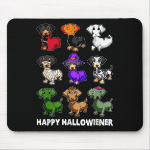 Dachshund Happy Halloweiner Fun Halloween Dogs Lov Mouse Mat