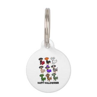 Dachshund Happy Halloweiner Funny Dog Halloween Pet Tag