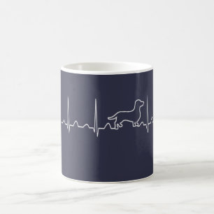 Dachshund Heartbeat Coffee Mug