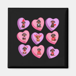 Dachshund Hearts Candy Valentines Weiner Dog Pet L Magnet