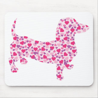 Dachshund Hearts Mouse Mat