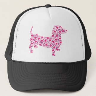Dachshund Hearts Trucker Hat