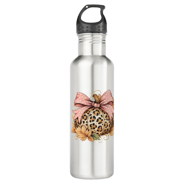 Dachshund Hello Autumn Leaf Fall For Dog Lover Cla 710 Ml Water Bottle (Front)