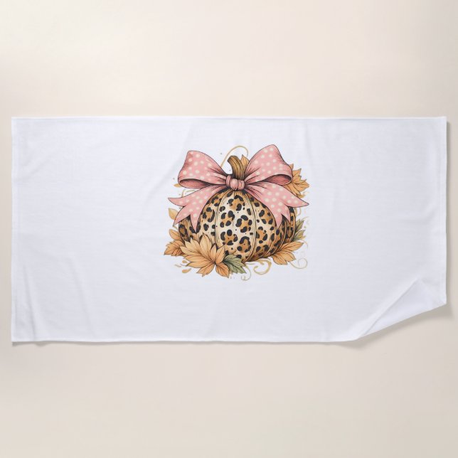 Dachshund Hello Autumn Leaf Fall For Dog Lover Cla Beach Towel (Front)