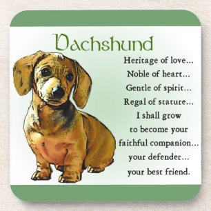Dachshund Heritage of Love Coaster