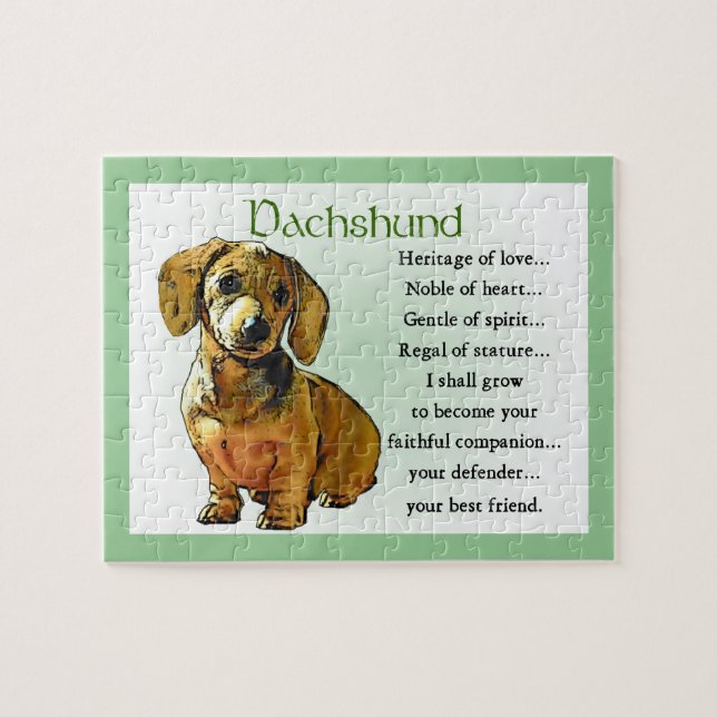 Dachshund Heritage of Love Jigsaw Puzzle (Horizontal)