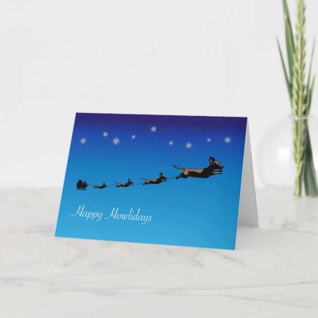 Dachshund Holiday Card (Front)