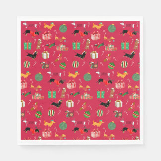 Dachshund Holiday Paper Napkins