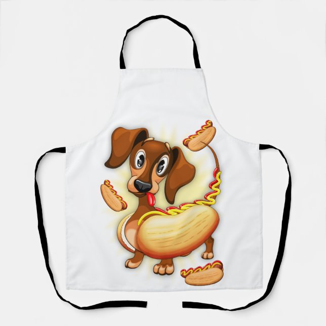 Dachshund Hot Dog Apron (Front)