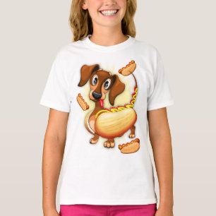 Dachshund Hot Dog T-Shirt