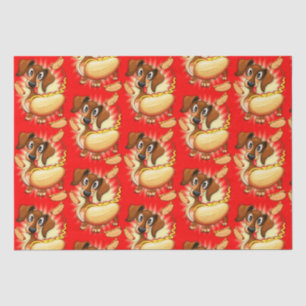 Dachshund Hot Dog Tissue Paper