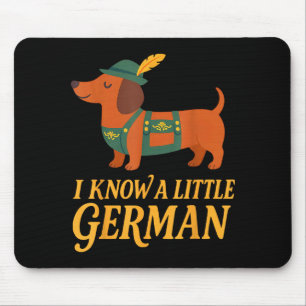 Dachshund I Know Little German Dog Women Men Mouse Mat