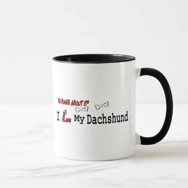 Dachshund (I Love) Mug (Right)