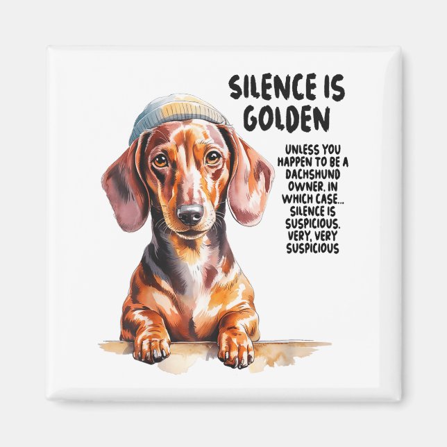 Dachshund Ideas For Women &amp; Novelty Miniature  Magnet (Front)
