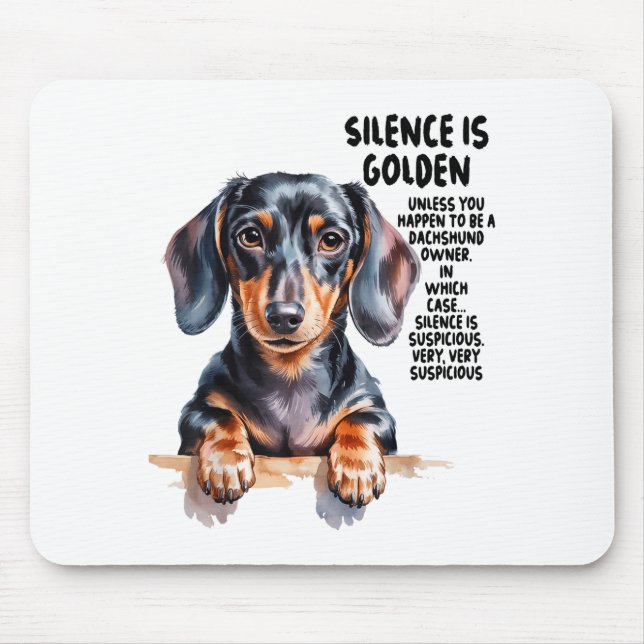 Dachshund Ideas For Women &amp; Novelty Miniature  Mouse Mat (Front)