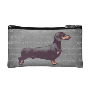 15 Inch Laptop Sleeve Dachshund Trio with Bone Name Plate