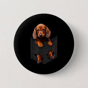 Dachshund In My Cket  6 Cm Round Badge