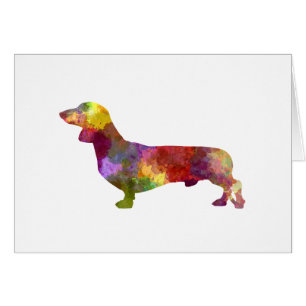 Dachshund in watercolor 2