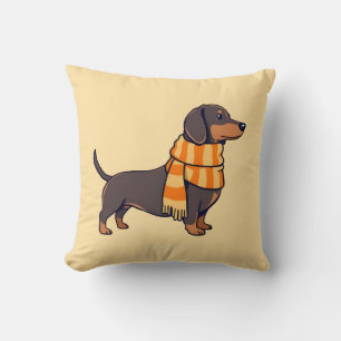 Dachshund in Winter Cushion