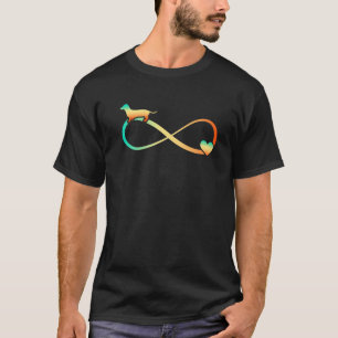 Dachshund Infinite Love Heart Infinity Symbol Vint T-Shirt