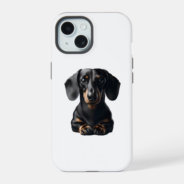 Dachshund iPhone 15 Case (Back)