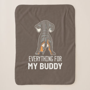 Dachshund Is My Buddy Sherpa Blanket