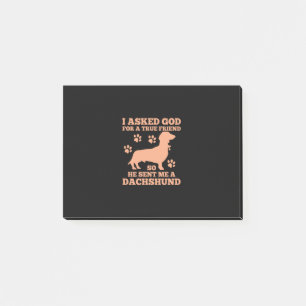 Dachshund Is My True Friend Post-it Notes